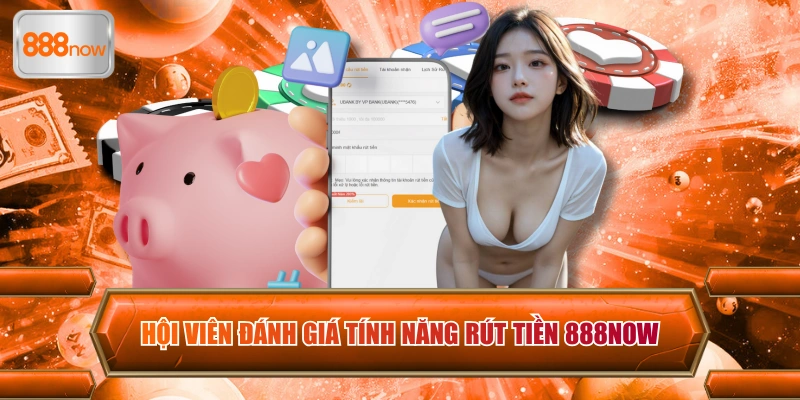 Hội viên đánh giá tính năng rút tiền 888now